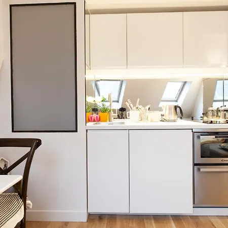 Apartment Design Studio With Mezzanine In Montmartre Paris
